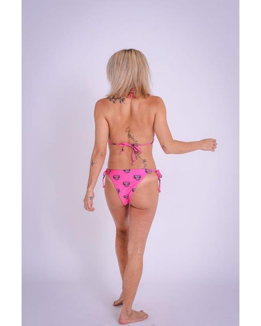 OOSC Pink Baewatch Tie Side Bikini Bottoms