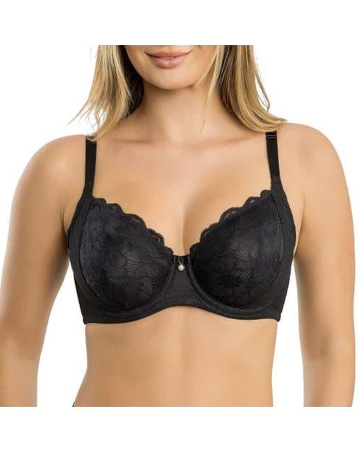 Parfait Black Luxlacy Full Coverage Sweetheart Unlined Wire Bra