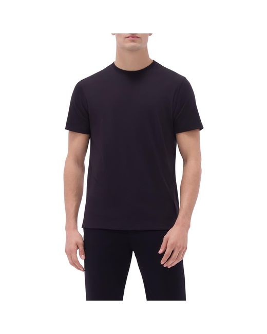 Bugatchi Blue Hank Solid Pima Cotton T-Shirt for men