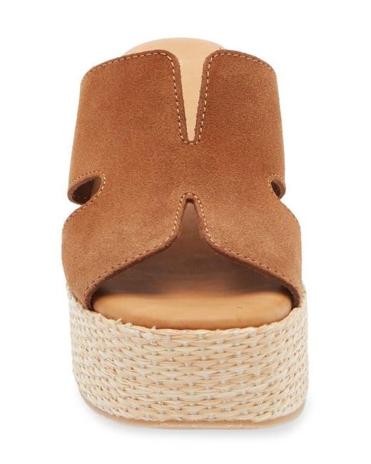 Chocolat Blu Brown Jamie Platform Wedge Sandal