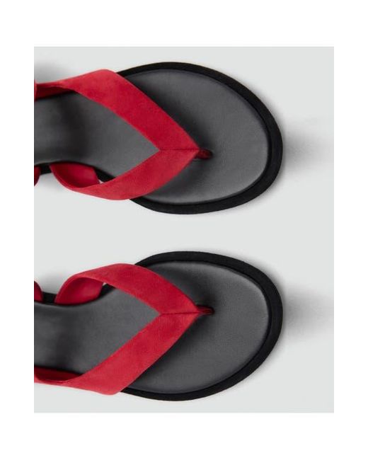 Mango Red Ankle Strap Sandal