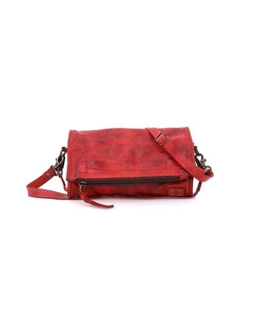 Bed Stu Red Amina Clutch