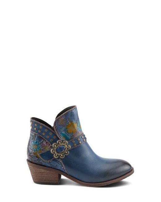 Spring Step Blue Daintylady Bootie