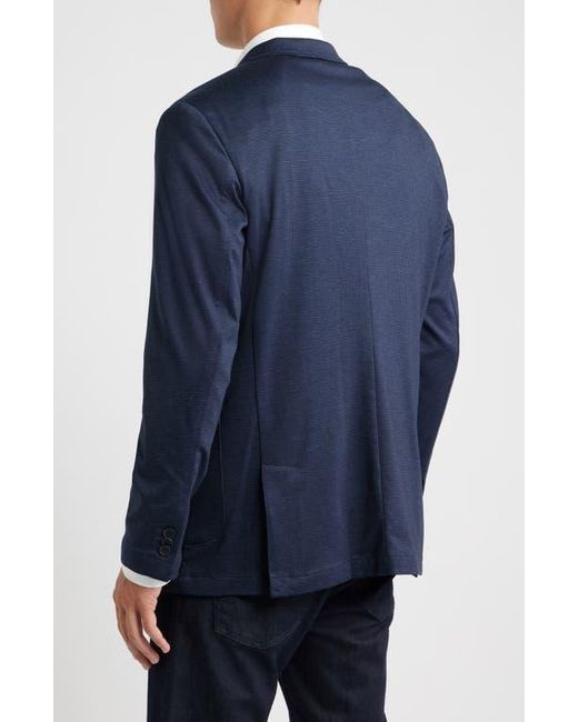 Johnston & Murphy Blue Xc Flex Microcheck Knit Sport Coat for men