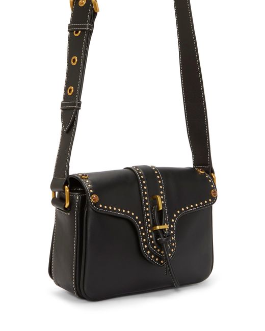 Vince Camuto Black Macey Leather Crossbody Bag