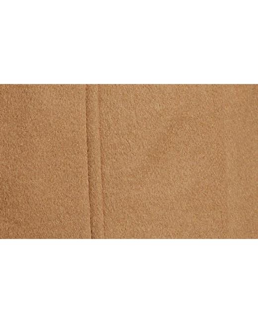 Michael Kors Natural Front Zip Wool Blend Coat