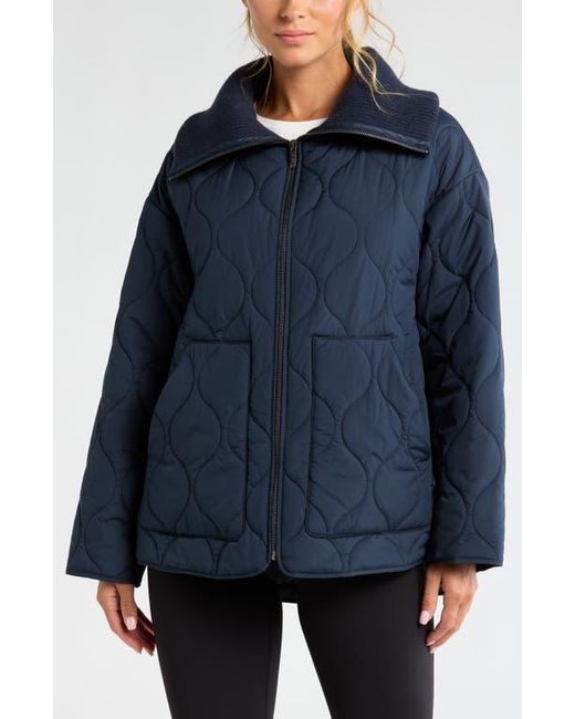 Zella Blue Onion Quilted Jacket