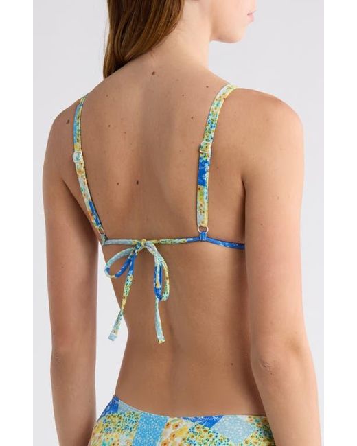 PacSun Blue Erica Triangle Bikini Top