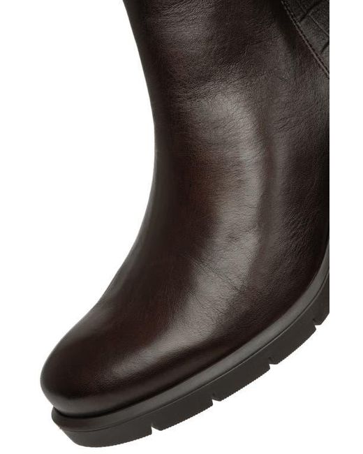 Ara Brown Plum Side Zip Bootie