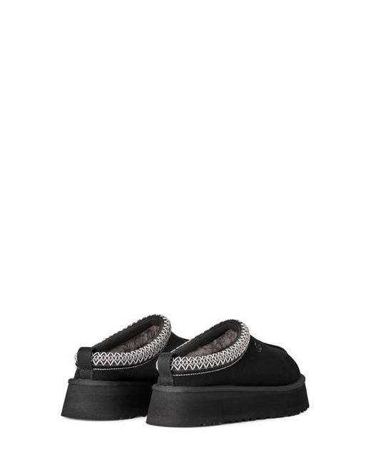 Ugg Black Tazz Ii Genuine Shearling Lined Platform Slipper