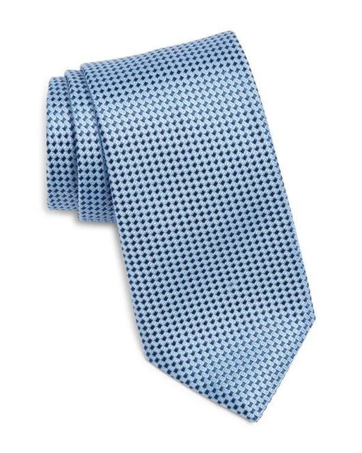 Canali Blue Neat Silk Tie for men
