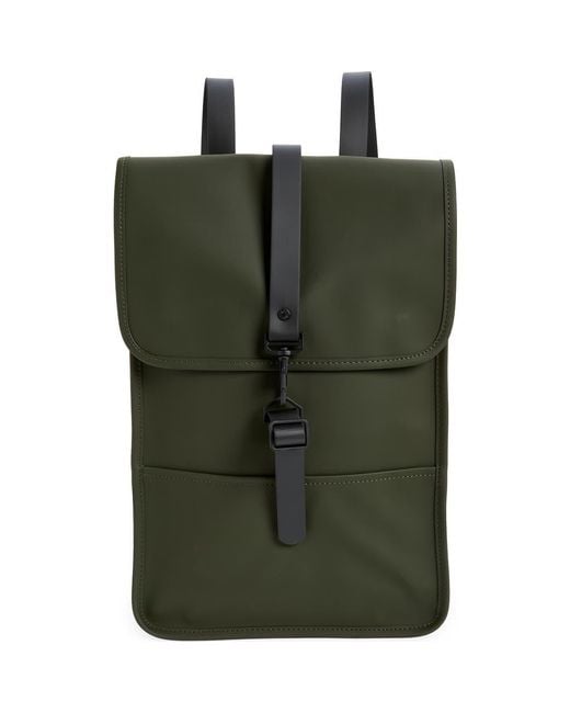 Rains Green Mini Waterproof Backpack for men