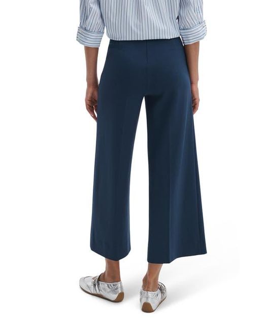 Rag & Bone Blue Irina Wide Leg Crop Pants