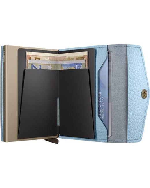 Secrid Blue Envelope Wallet Pebble