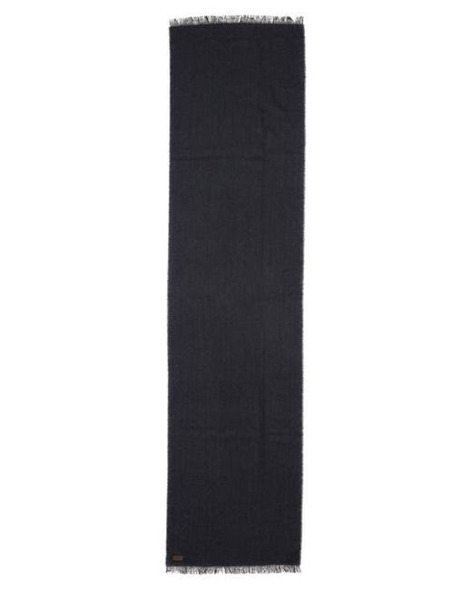 Canali Blue Textured Cashmere Scarf for men