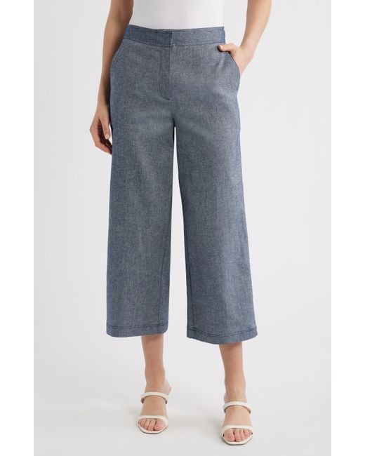 Halogen® Gray Cropped Straight Leg Pants