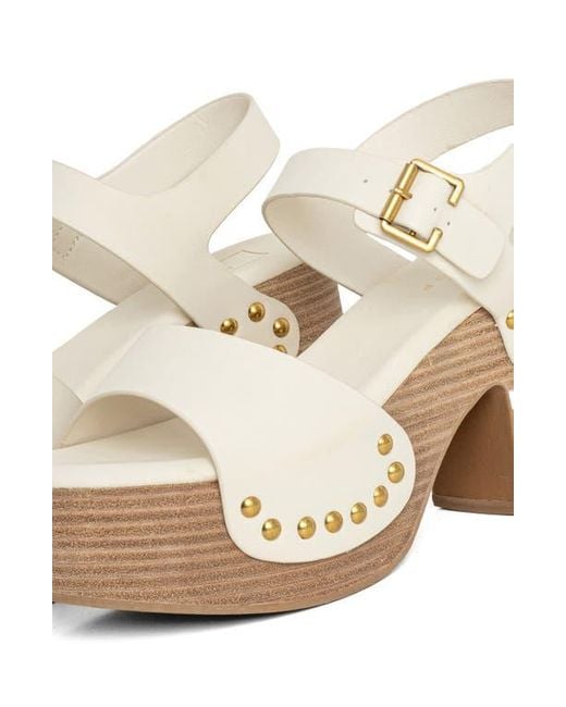 Shu Shop Natural Gia Ankle Strap Platform Sandal