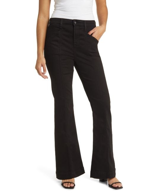 7 For All Mankind Center Seam High Waist Wide Leg Trouser Jeans in ...