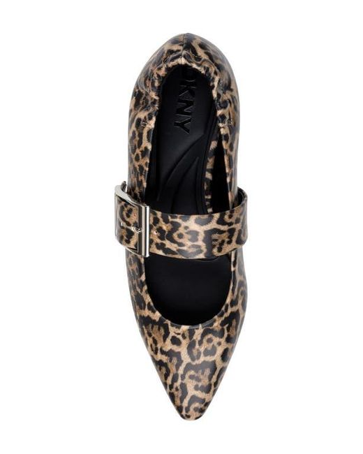 DKNY Black Cormic Mary Jane Pointed Toe Flat