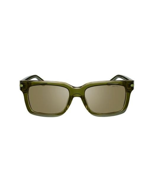 Nike Brown Crescent I 54Mm Rectangular Sunglasses for men