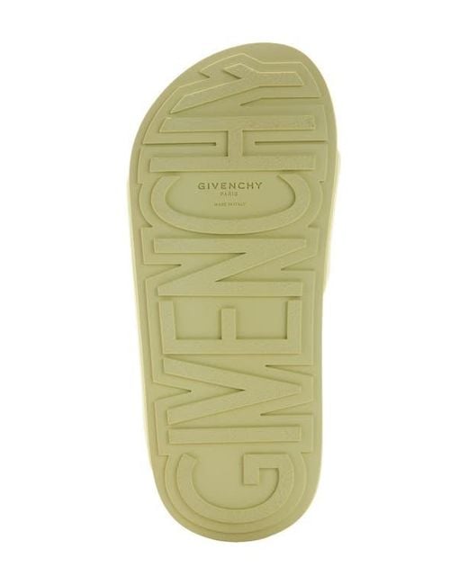 Givenchy Yellow Label Slide Sandal