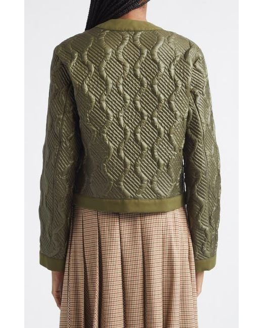 Moncler Natural Libellule Quilted Jacket