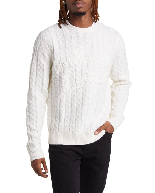 BBCICECREAM White Signature Appliqué Sweater for men