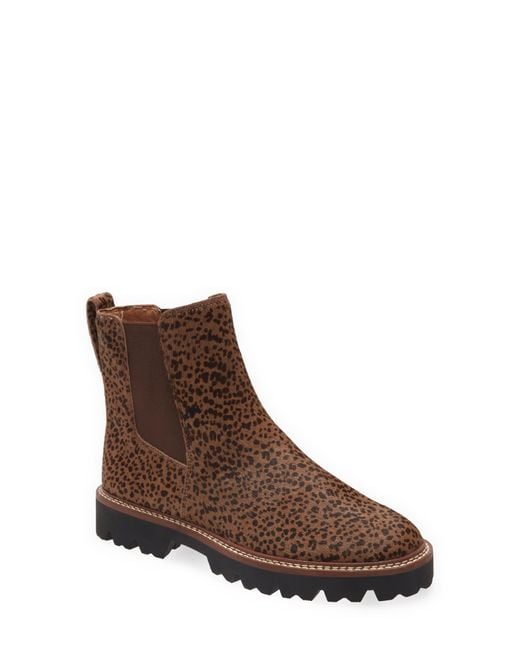 Madewell The Citywalk Lugsole Genuine Calf Hair Chelsea Boot in Brown | Lyst