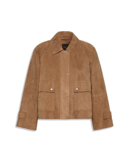 Weekend by Maxmara Brown Abito Suede Jacket