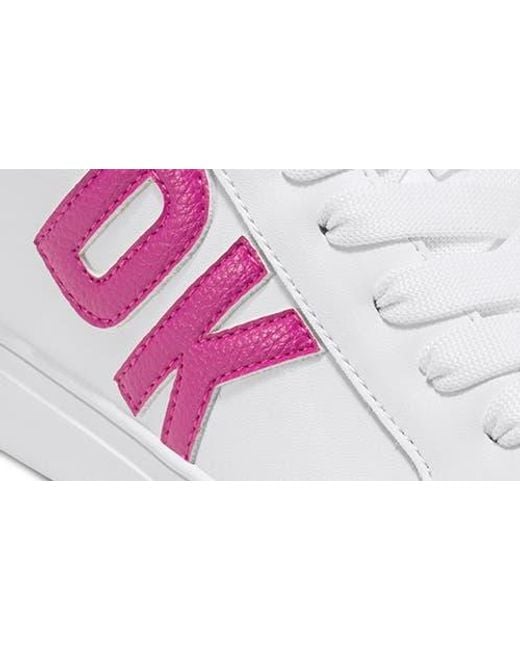 DKNY White Abeni Sneaker