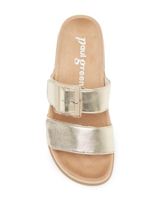 Paul Green White Aloha Slide Sandal
