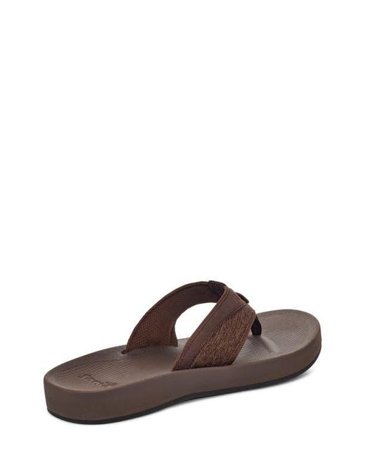Sanuk Brown Cosmic Seas Water Friendly Flip Flop for men