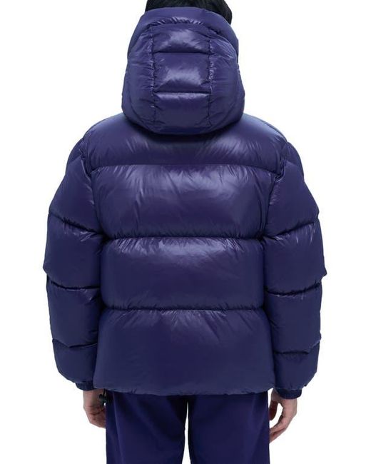 Alpha Style Blue Kudu Hooded Puffer Down Jacket for men