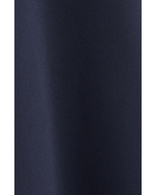Victoria Beckham Blue Long Sleeve Polo Midi Dress