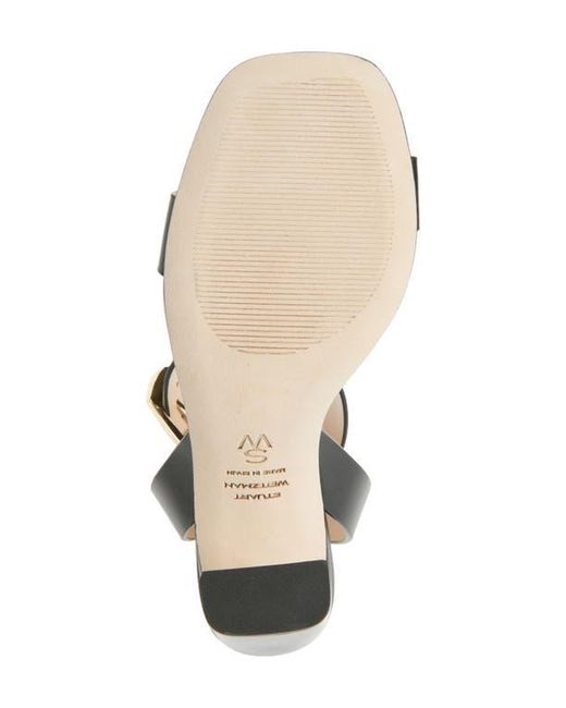 Stuart Weitzman Metallic Sai Ankle Strap Sandal