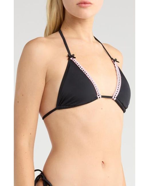 PacSun Black Lacey Day Side Tie Swim Bottoms
