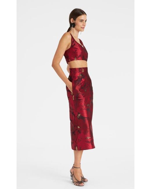 LaDoubleJ Red Baia Crop Top