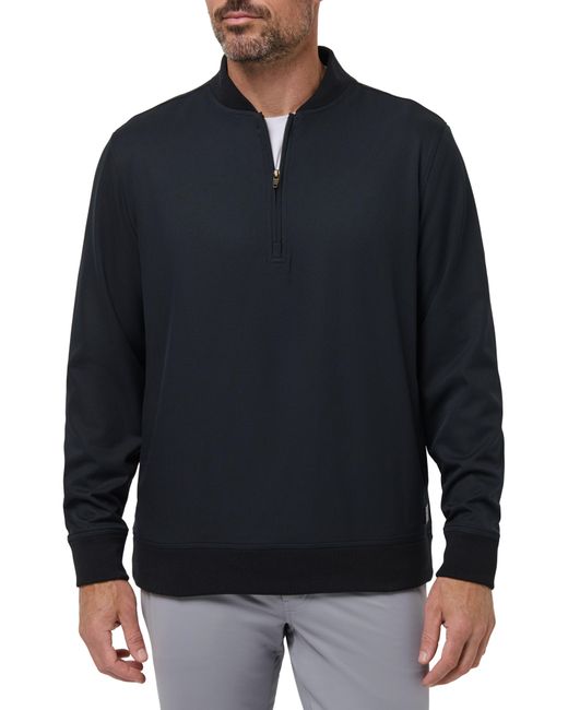 Travis Mathew Blue Highway Quarter Zip Pullover for men