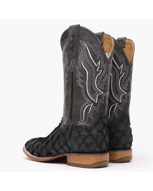 Durango Black Premium Exotics Western Boot for men
