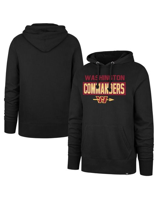 '47 Black Washington Commanders Framework Headline Hoodie for men