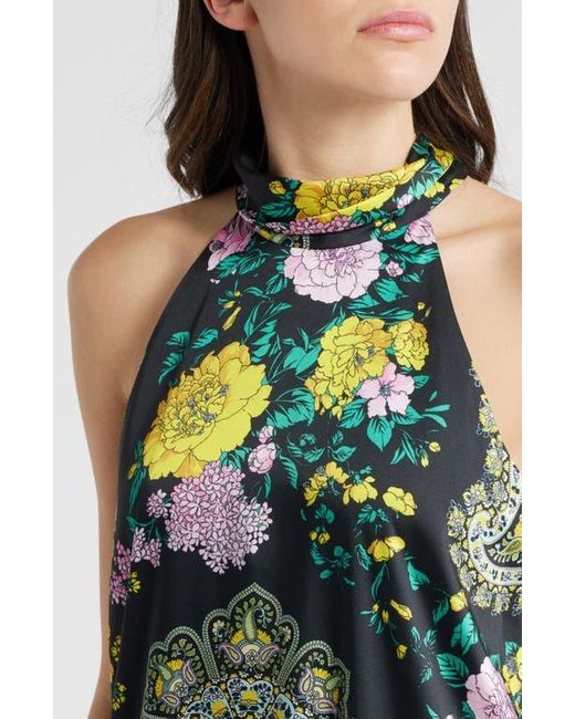 Kobi Halperin Green Genesis Halter Maxi Dress