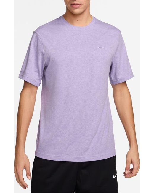 Nike Purple Primary Training Dri-Fit Short Sleeve T-Shirt for men