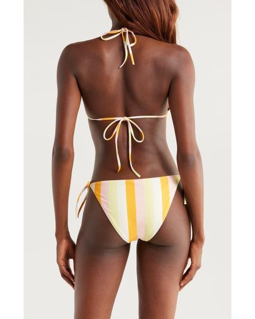 Solid & Striped Brown The Iris Side Tie Bikini Bottoms