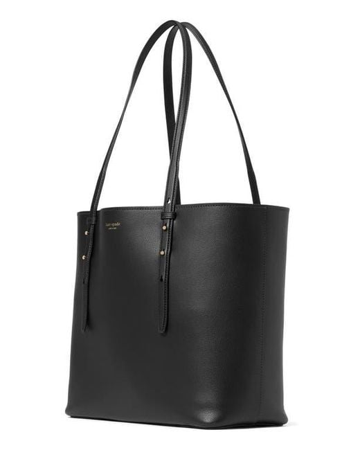 Kate Spade Black Do It All Fine Grain Leather Tote