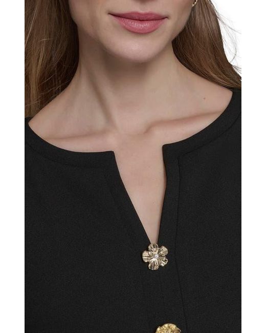 jamie lee curtis golden globes dress KNITTED BIJOUX BUTTONS DRESS main image 1