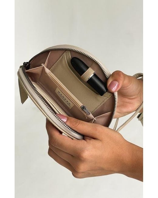 Mandrn Natural Leather Halfmoon Wallet