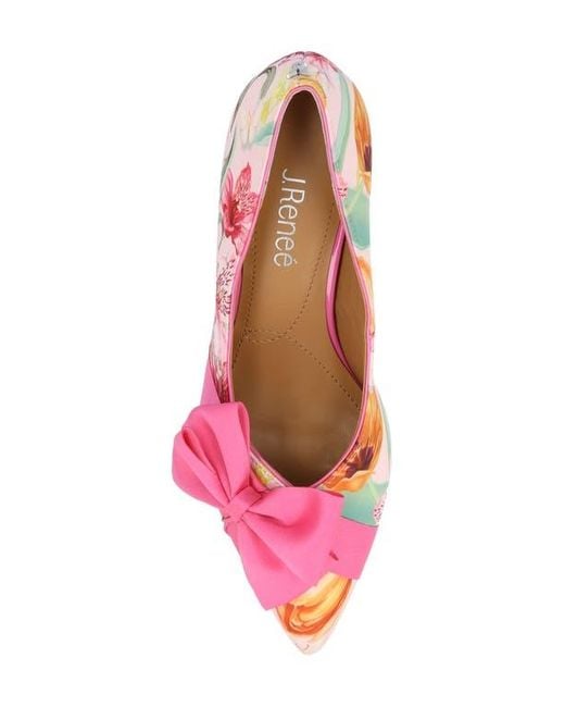 J. Reneé Pink Verbena Pointed Toe Pump