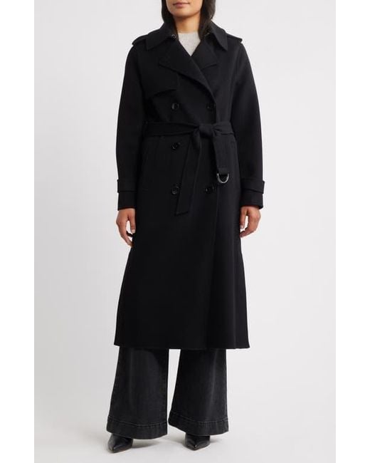 Michael Kors Women's Black Wool Blend Maxi Coat