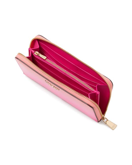 Kate Spade Pink Morgan Ombré Saffiano Leather Wallet