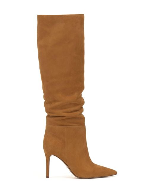 Vince Camuto Brown Kashleigh Pointed Toe Knee High Boot
